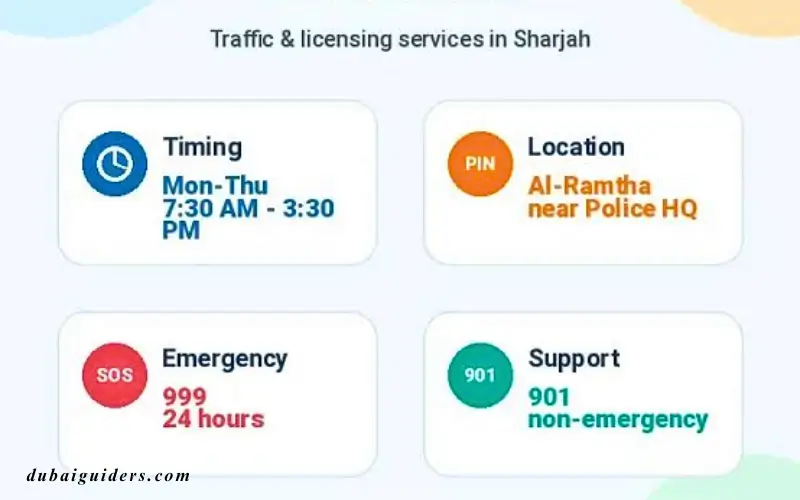 shrajah traffic dept overview